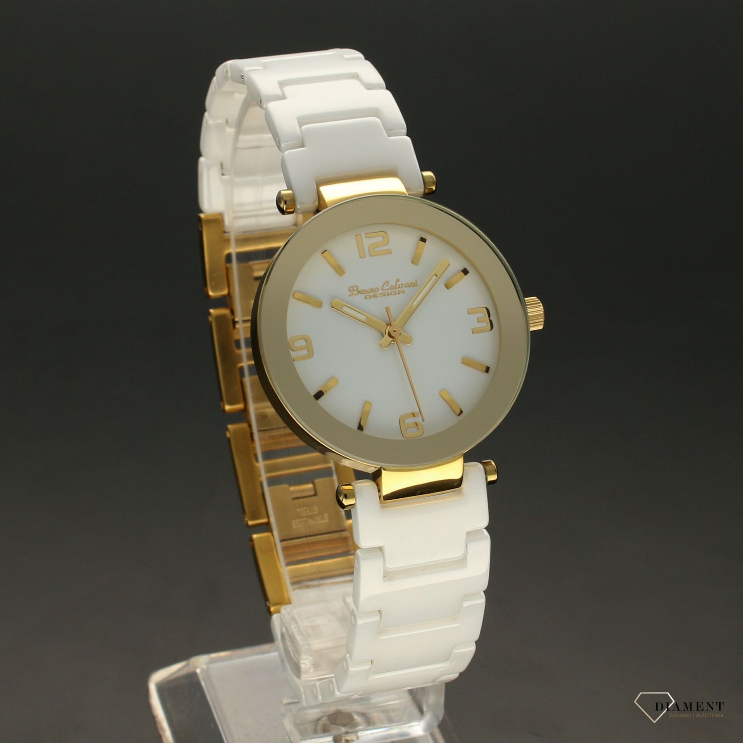 Zegarek  damski Bruno Calvani 'Biała ceramika' BC9189 jpg.jpg